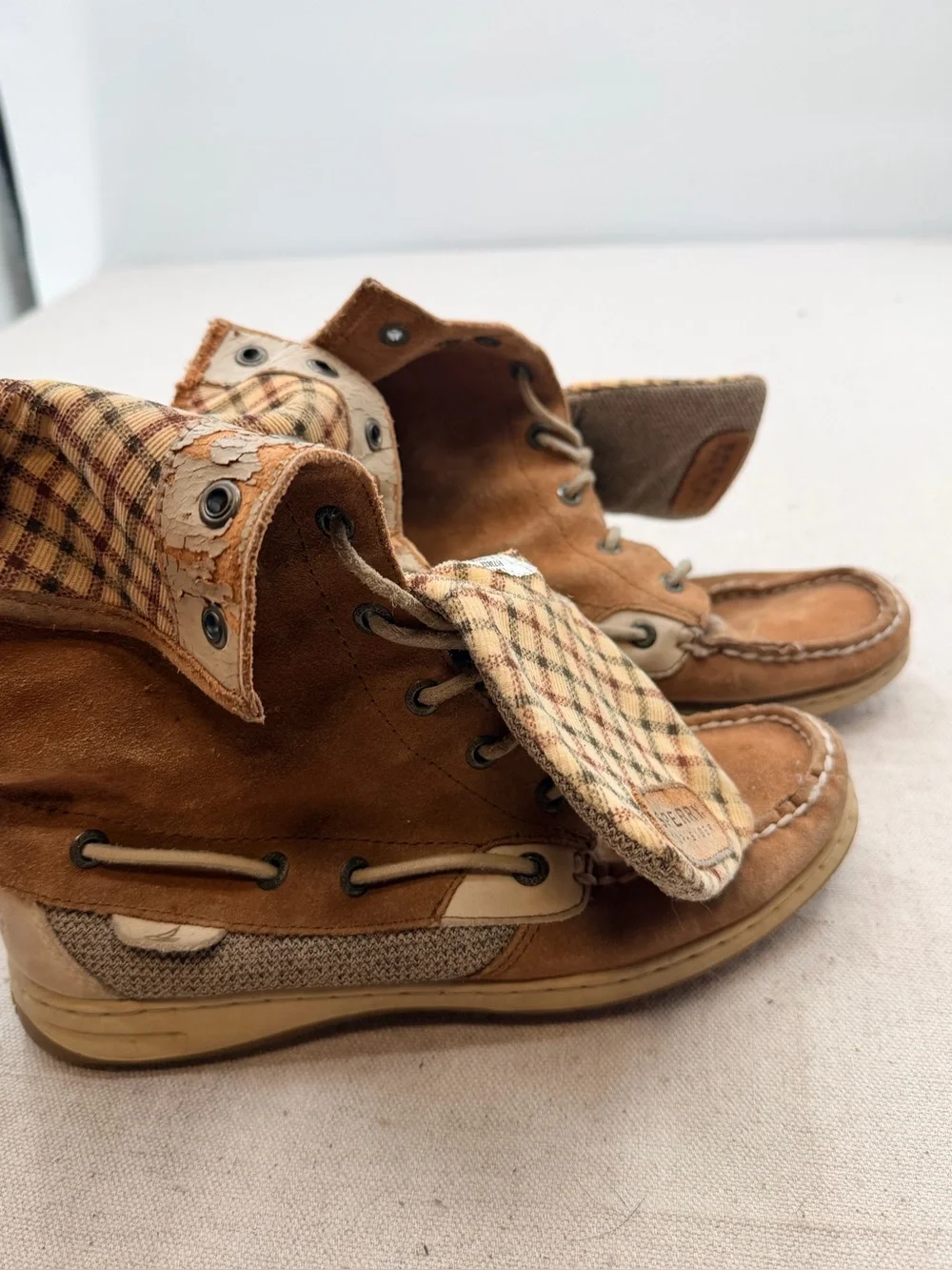 Sperry Men's Tan Suede Lace-Up Casual Boots